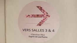 Graphisme et signalétique de l'exposition Christian Dior